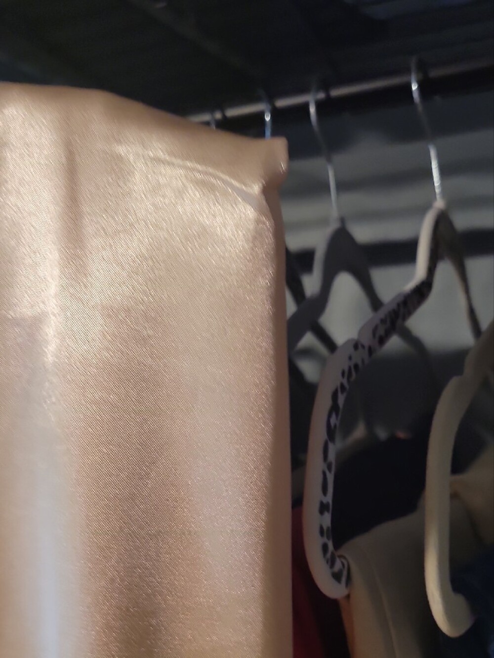 Strut And Bolt Satin Sleeveless Shell Top in Light Champagne - Picture 2 of 5